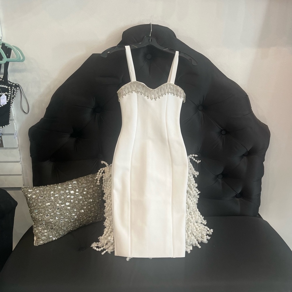 High quality brand new bandage rhinestone dress